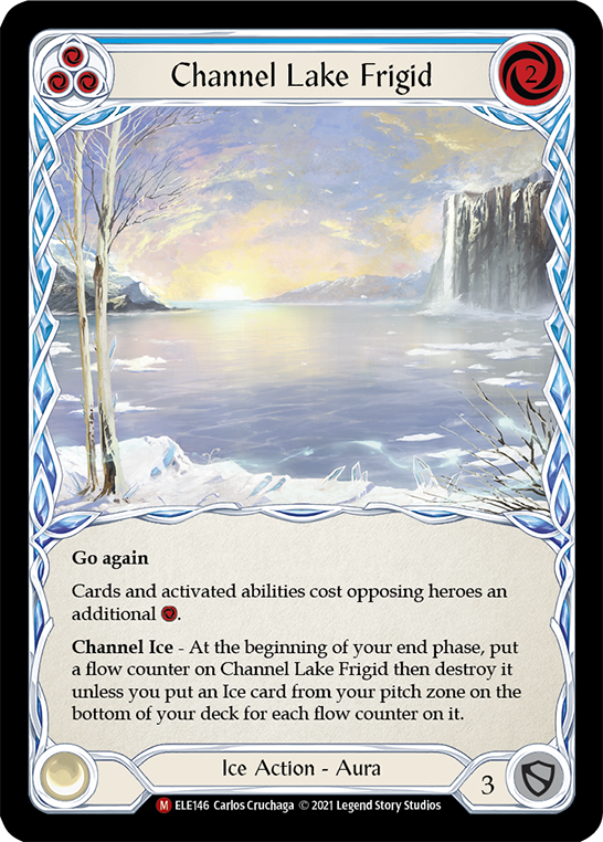 Channel Lake Frigid [ELE146] (Tales of Aria)  1st Edition Rainbow Foil | Good Games Morley