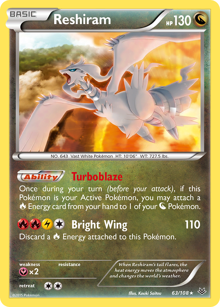 Reshiram (63/108) [XY: Roaring Skies] | Good Games Morley