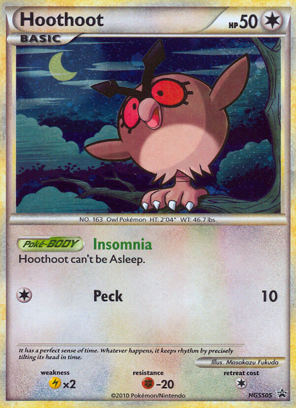 Hoothoot (HGSS05) [HeartGold & SoulSilver: Black Star Promos] | Good Games Morley