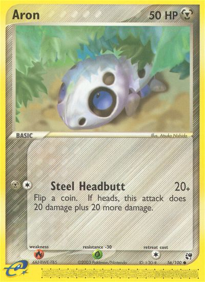 Aron (56/100) [EX: Sandstorm] | Good Games Morley