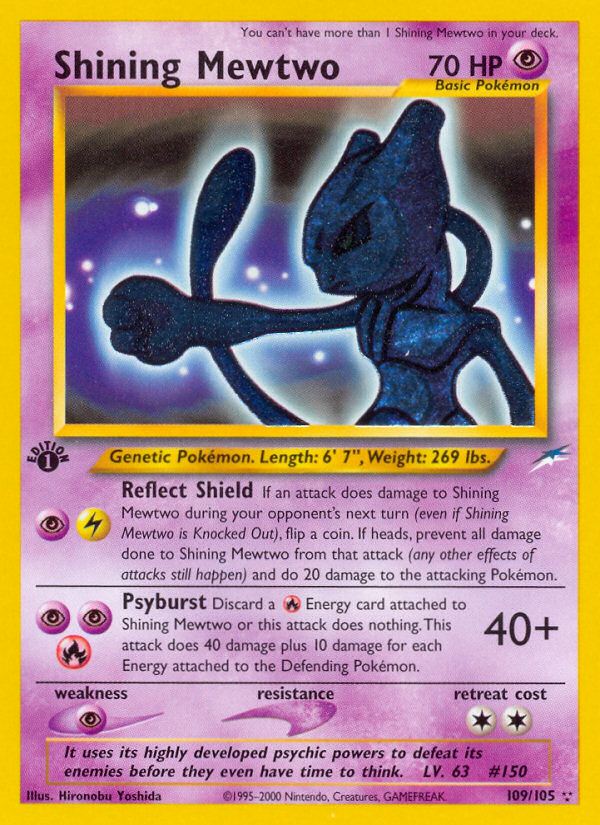 Shining Mewtwo (109/105) [Neo Destiny 1st Edition] | Good Games Morley