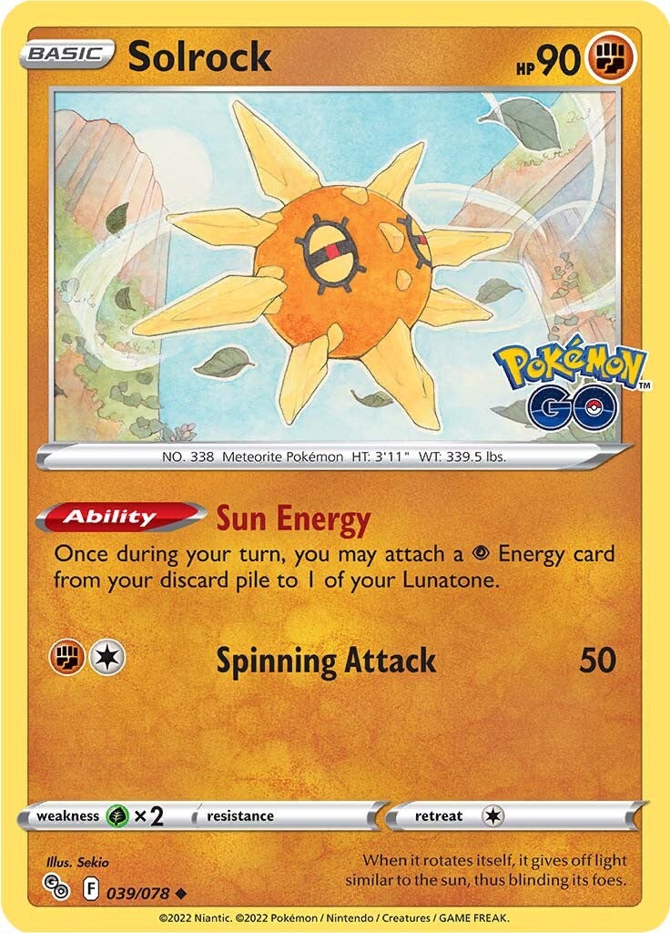 Solrock (039/078) [Pokémon GO] | Good Games Morley