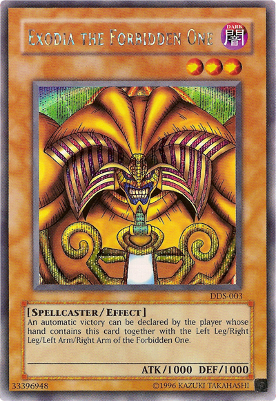 Exodia the Forbidden One (Dark Duel Stories) [DDS-003] Secret Rare | Good Games Morley
