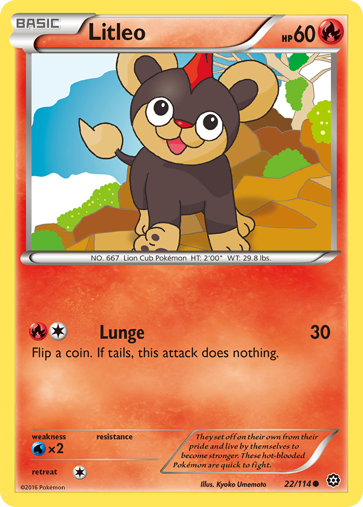 Litleo (22/114) [XY: Steam Siege] | Good Games Morley