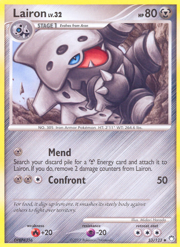 Lairon (53/123) [Diamond & Pearl: Mysterious Treasures] | Good Games Morley