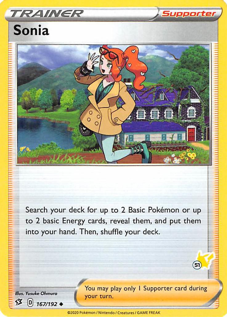 Sonia (167/192) (Pikachu Stamp #51) [Battle Academy 2022] | Good Games Morley