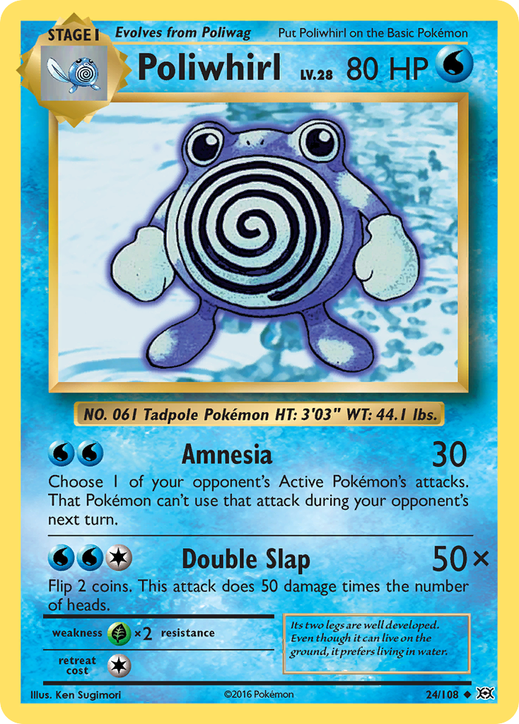 Poliwhirl (24/108) [XY: Evolutions] | Good Games Morley
