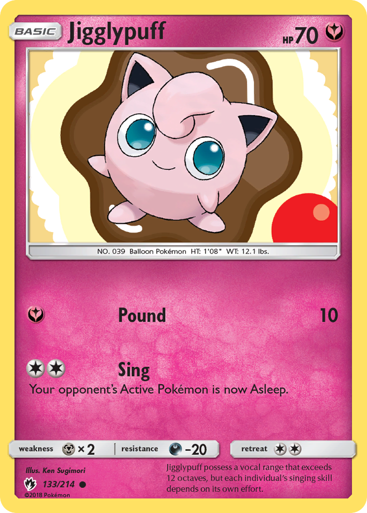 Jigglypuff (133/214) [Sun & Moon: Lost Thunder] | Good Games Morley