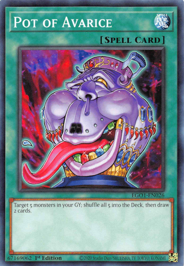 Pot of Avarice [EGO1-EN026] Common | Good Games Morley