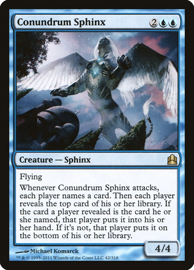 Conundrum Sphinx [Commander 2011] | Good Games Morley