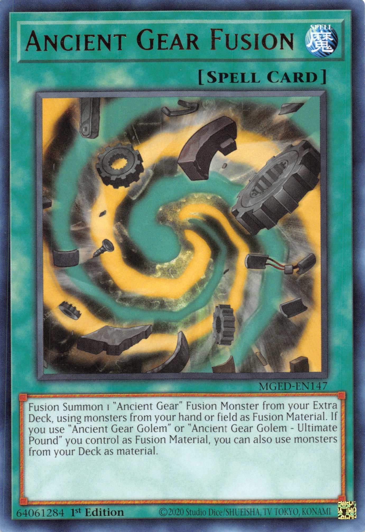 Ancient Gear Fusion [MGED-EN147] Rare | Good Games Morley