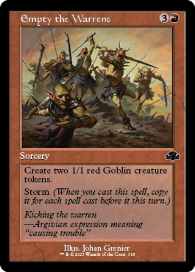 Empty the Warrens (Retro) [Dominaria Remastered] | Good Games Morley