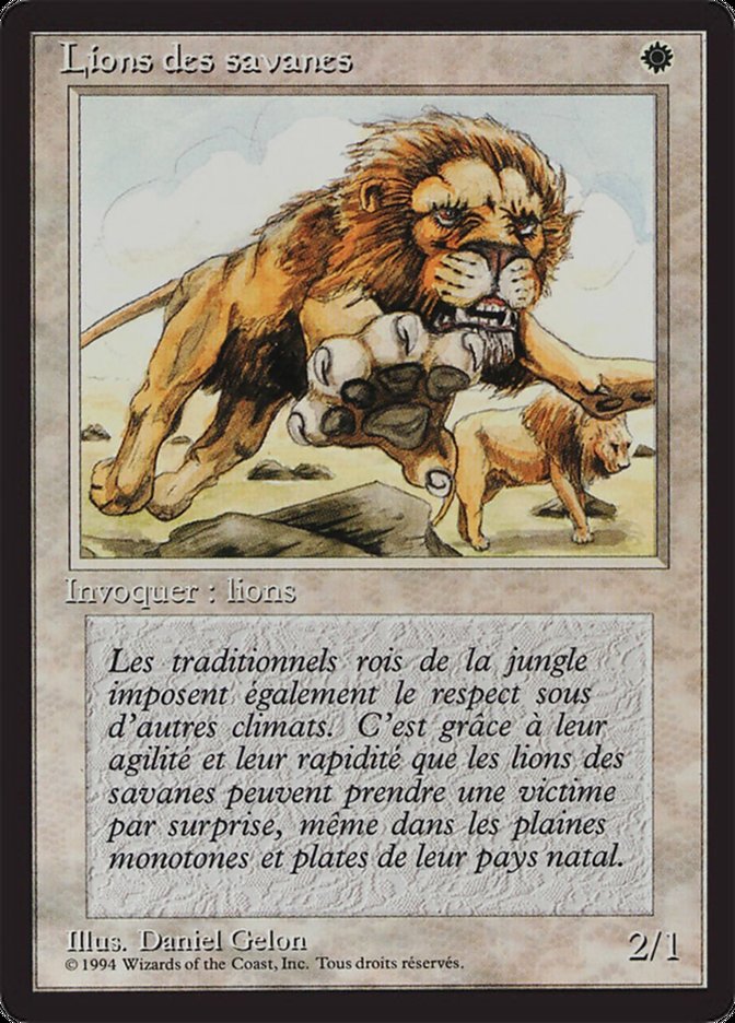 Savannah Lions [Foreign Black Border] | Good Games Morley