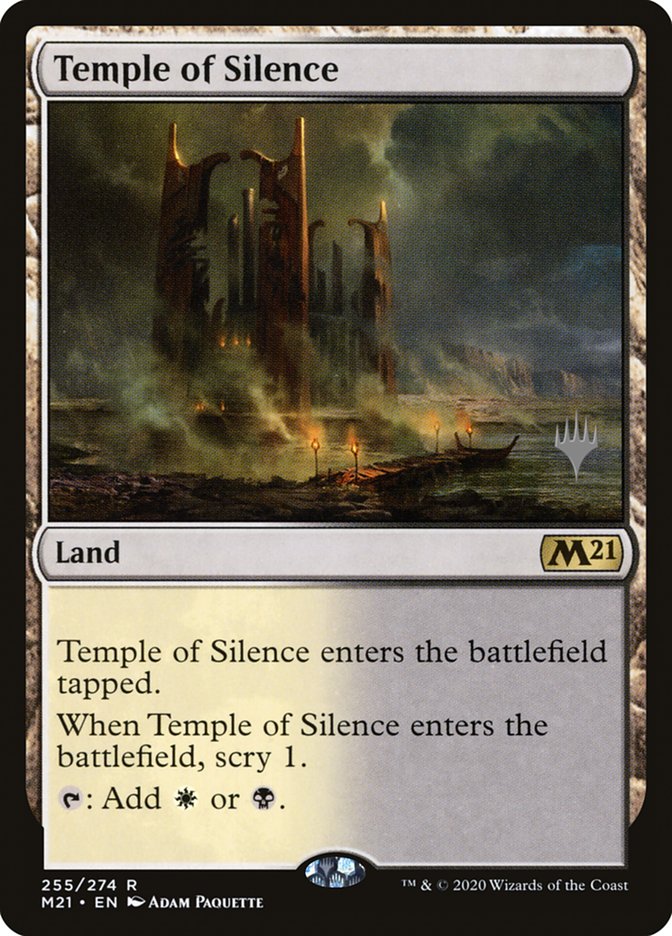 Temple of Silence (Promo Pack) [Core Set 2021 Promos] | Good Games Morley