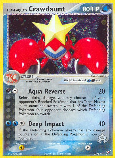 Team Aqua's Crawdaunt (2/95) [EX: Team Magma vs Team Aqua] | Good Games Morley