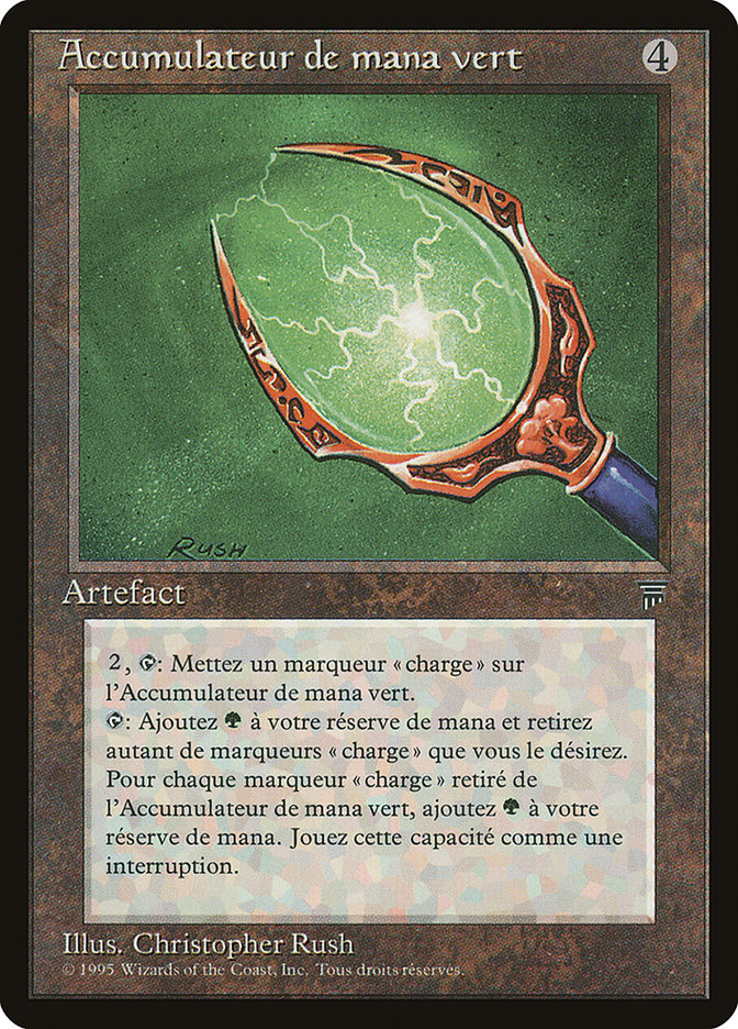 Green Mana Battery (French) - "Accumulateur de mana vert" [Renaissance] | Good Games Morley