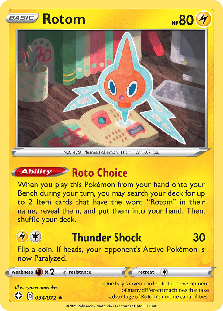 Rotom (034/072) [Sword & Shield: Shining Fates] | Good Games Morley