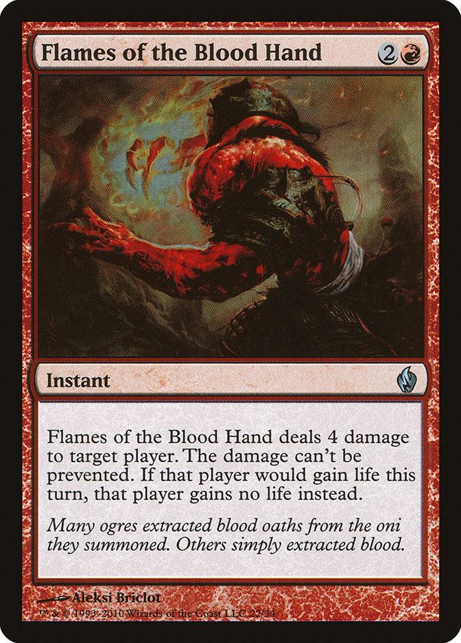 Flames of the Blood Hand [Premium Deck Series: Fire and Lightning] | Good Games Morley