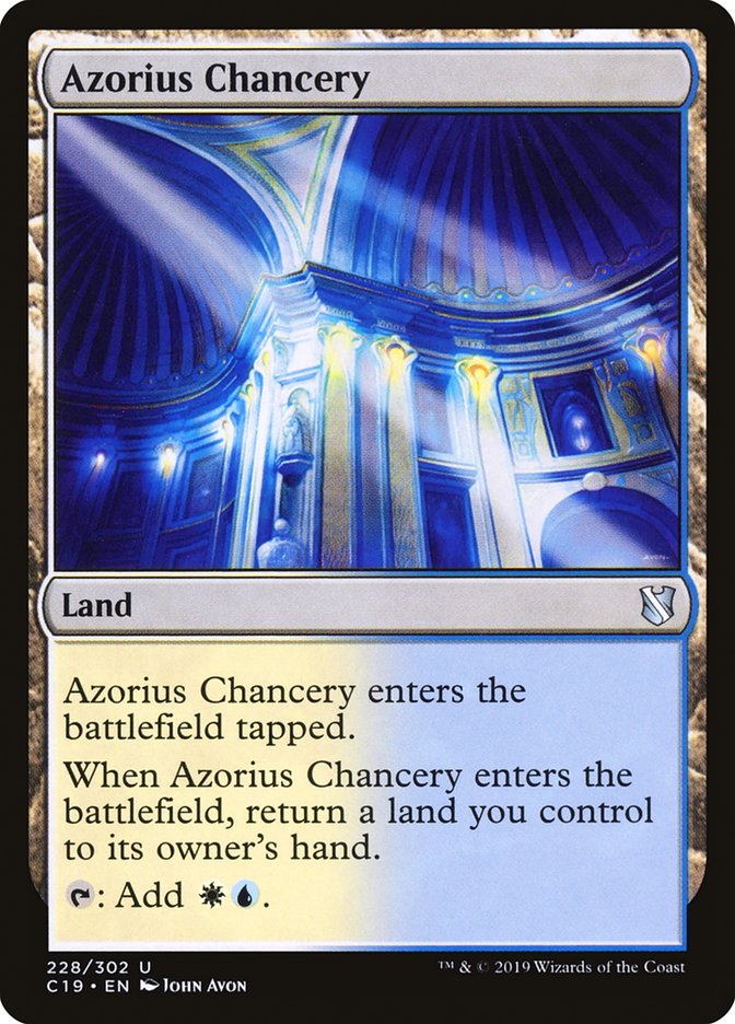 Azorius Chancery [Commander 2019] | Good Games Morley