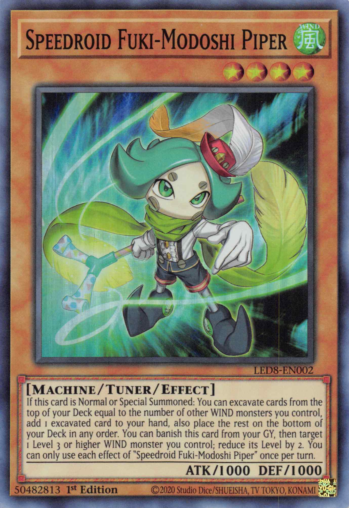 Speedroid Fuki-Modoshi Piper [LED8-EN002] Super Rare | Good Games Morley