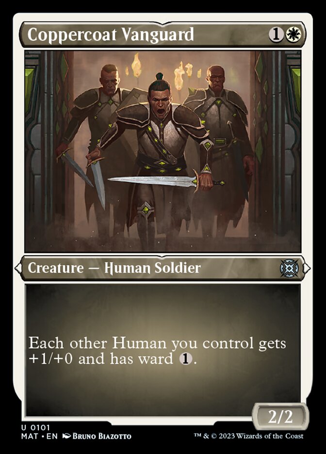 Coppercoat Vanguard (Foil Etched) [March of the Machine: The Aftermath] | Good Games Morley