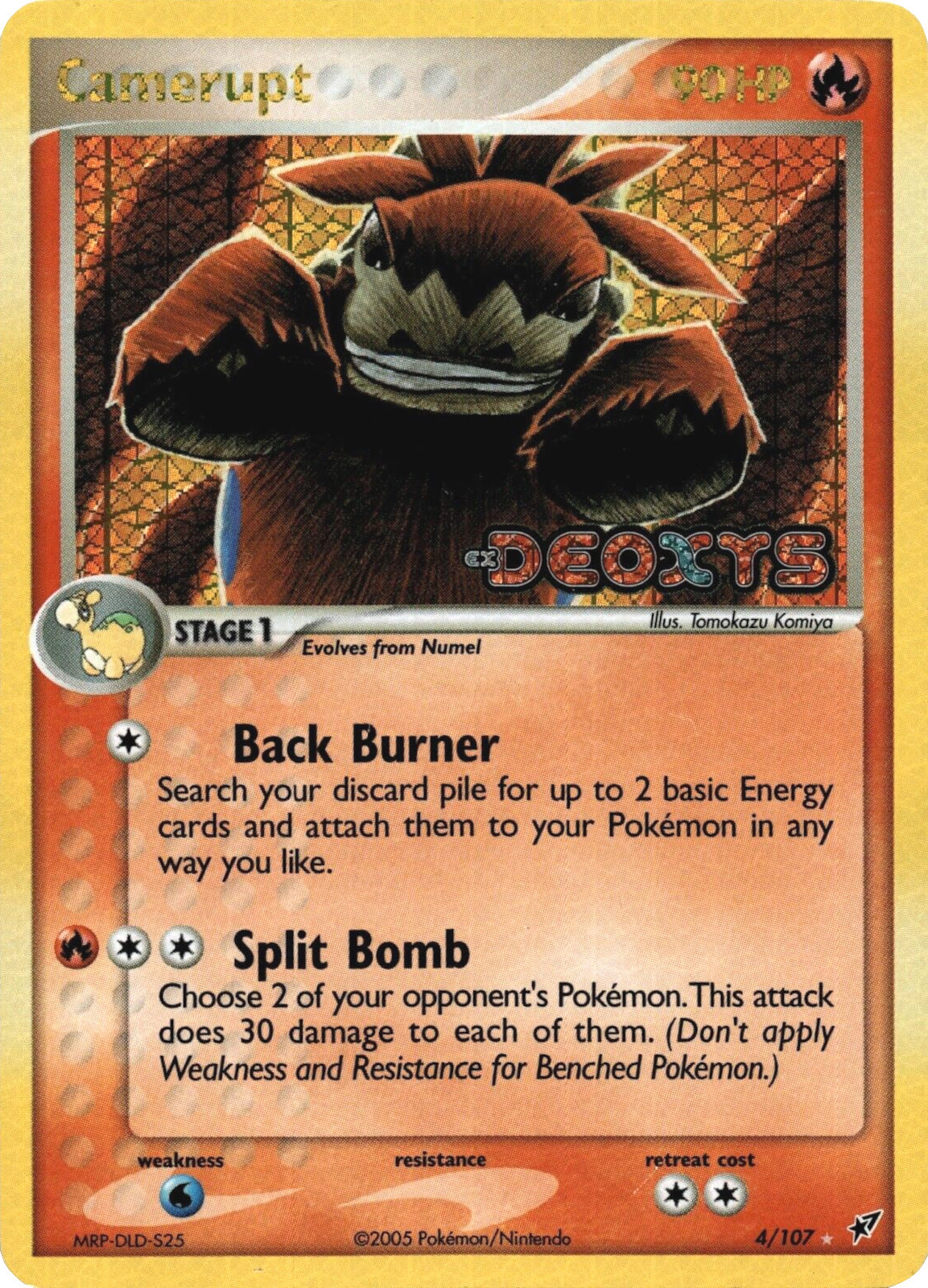 Camerupt (4/107) (Stamped) [EX: Deoxys] | Good Games Morley