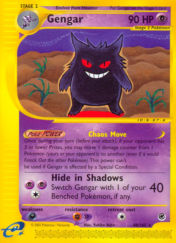 Gengar (48/165) [Expedition: Base Set] | Good Games Morley