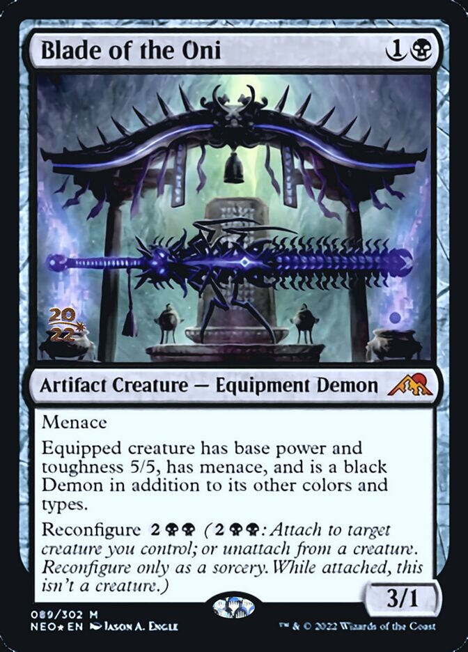 Blade of the Oni [Kamigawa: Neon Dynasty Prerelease Promos] | Good Games Morley
