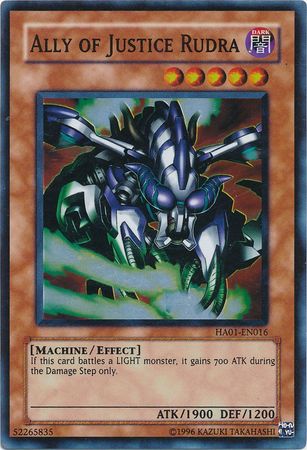 Ally of Justice Rudra [HA01-EN016] Super Rare | Good Games Morley