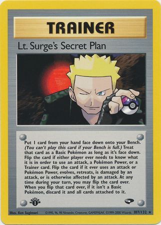 Lt. Surge's Secret Plan (107/132) [Gym Challenge 1st Edition] | Good Games Morley