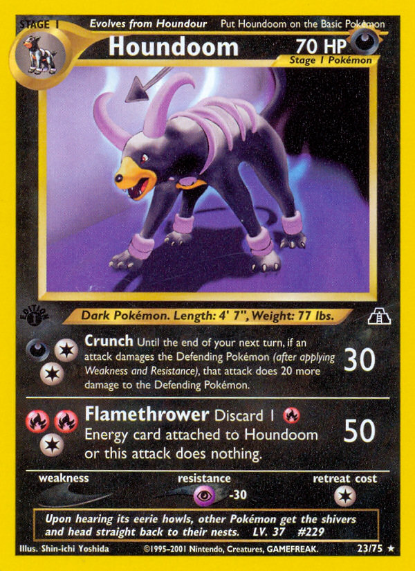 Houndoom (23/75) [Neo Discovery 1st Edition] | Good Games Morley