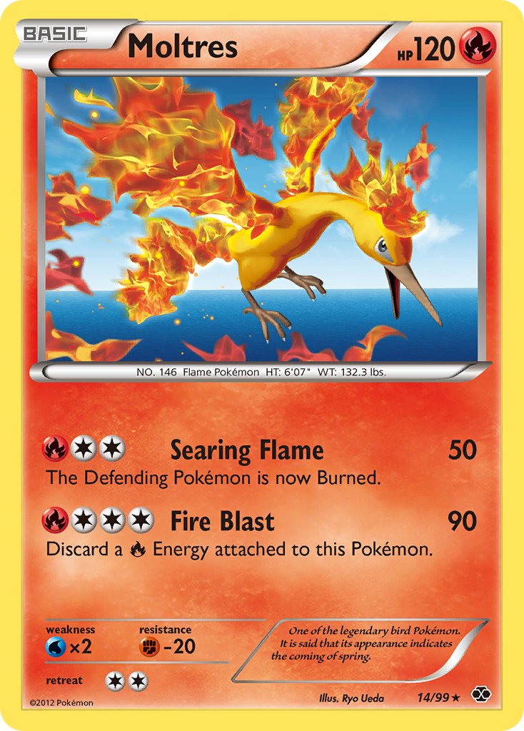 Moltres (14/99) (Blister Exclusive) [Black & White: Next Destinies] | Good Games Morley