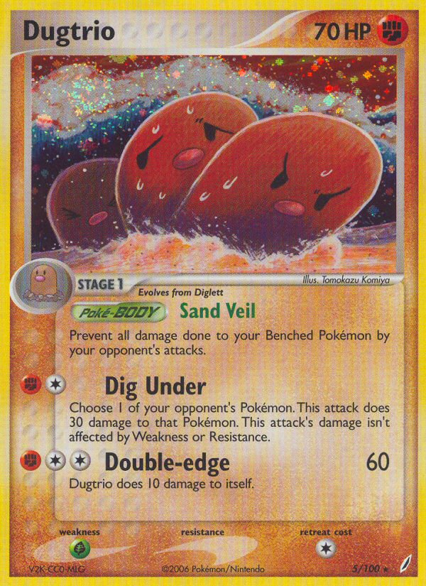 Dugtrio (5/100) [EX: Crystal Guardians] | Good Games Morley