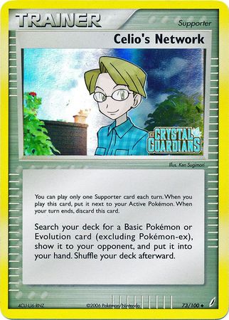 Celio's Network (73/100) (Stamped) [EX: Crystal Guardians] | Good Games Morley