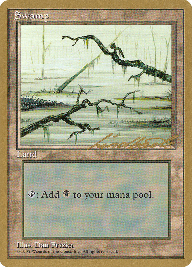 Swamp (ll371) (Leon Lindback) [Pro Tour Collector Set] | Good Games Morley