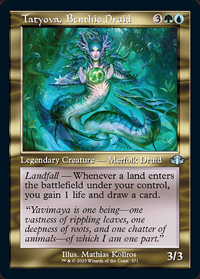 Tatyova, Benthic Druid (Retro) [Dominaria Remastered] | Good Games Morley