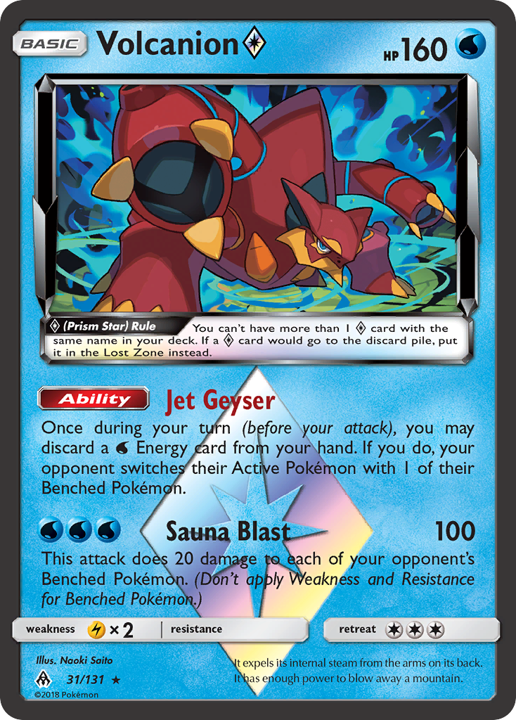 Volcanion (31/131) (Prism Star) [Sun & Moon: Forbidden Light] | Good Games Morley