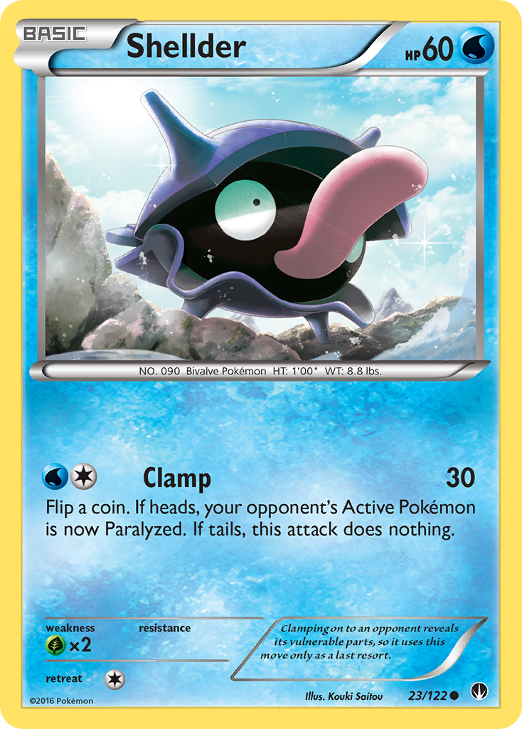 Shellder (23/122) [XY: BREAKpoint] | Good Games Morley