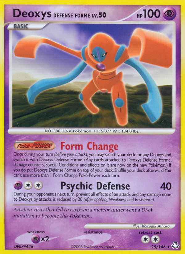 Deoxys Defense Forme (25/146) [Diamond & Pearl: Legends Awakened] | Good Games Morley