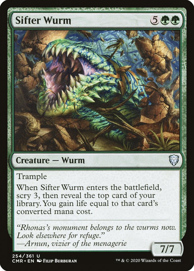 Sifter Wurm [Commander Legends] | Good Games Morley