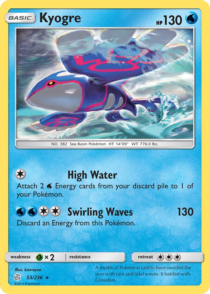 Kyogre (53/236) [Sun & Moon: Cosmic Eclipse] | Good Games Morley
