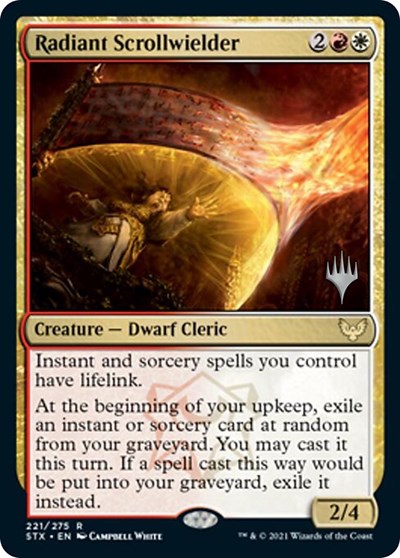 Radiant Scrollwielder (Promo Pack) [Strixhaven: School of Mages Promos] | Good Games Morley