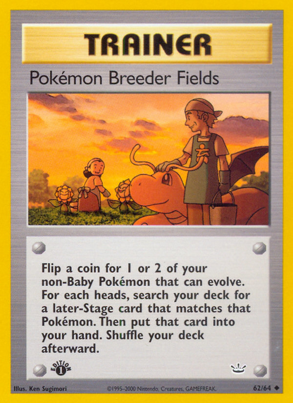 Pokemon Breeder Fields (62/64) [Neo Revelation 1st Edition] | Good Games Morley