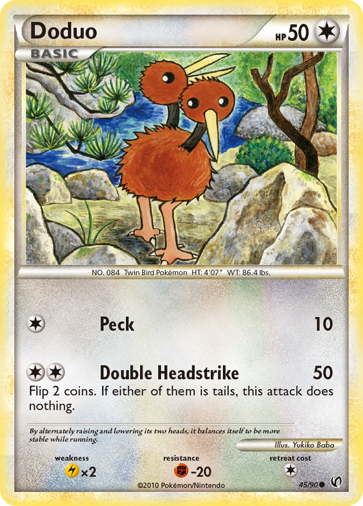 Doduo (45/90) [HeartGold & SoulSilver: Undaunted] | Good Games Morley
