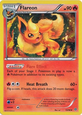 Flareon (13/98) (Cosmos Holo) [XY: Ancient Origins] | Good Games Morley