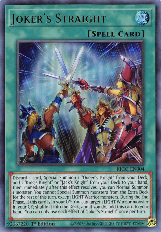 Joker's Straight (Ultra Rare) [KICO-EN004] Ultra Rare | Good Games Morley