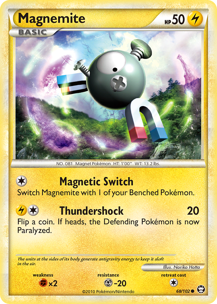 Magnemite (68/102) [HeartGold & SoulSilver: Triumphant] | Good Games Morley
