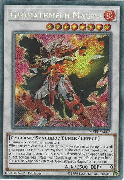 Geomathmech Magma [MYFI-EN007] Secret Rare | Good Games Morley