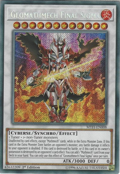 Geomathmech Final Sigma [MYFI-EN008] Secret Rare | Good Games Morley