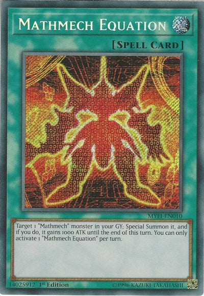 Mathmech Equation [MYFI-EN010] Secret Rare | Good Games Morley